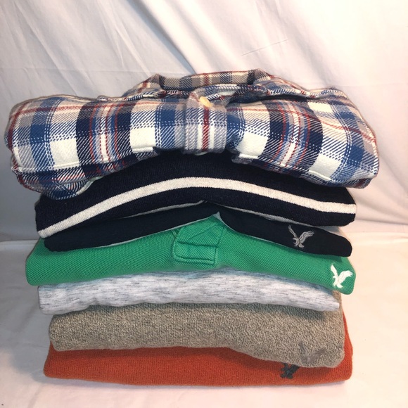 American Eagle Assorted Shirt Lot-7pcs. - Picture 1 of 8